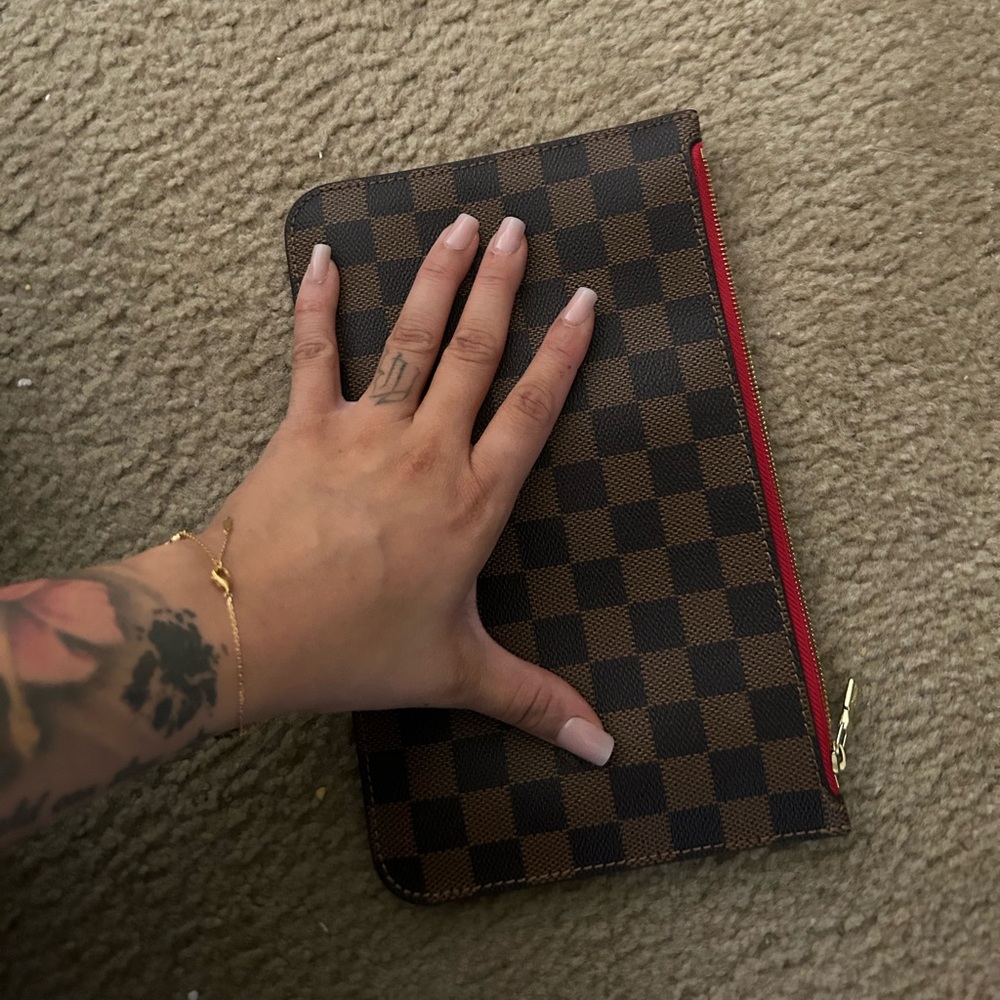 Checkered Pouch wristlet